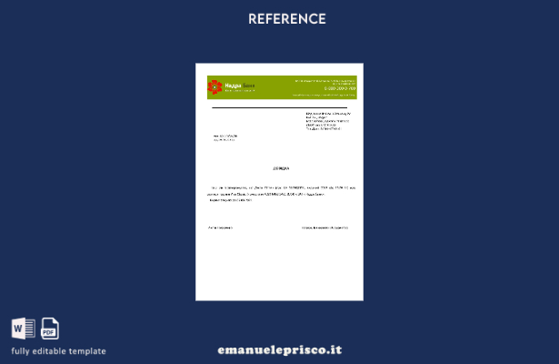 modello di lettera di referenza per la chiusura del conto bancario Ucraina Nadra